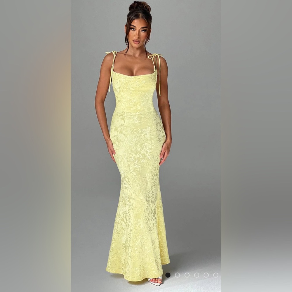 WHITNEY MAXI DRESS - LEMON